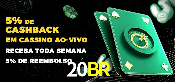 Promoções do cassino ao Vivo 20BR